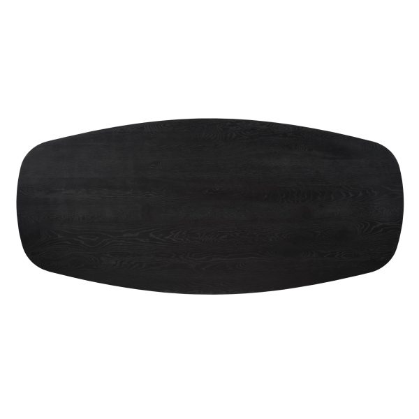 Starfurn Eiken Blad Ferris Deens Ovaal 240 cm Zwart