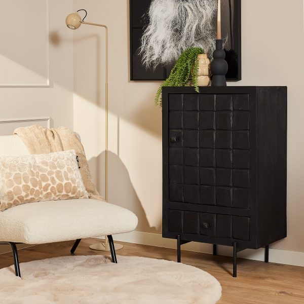 Starfurn Kabinet kastje Brandy Zwart Mangohout 60 cm