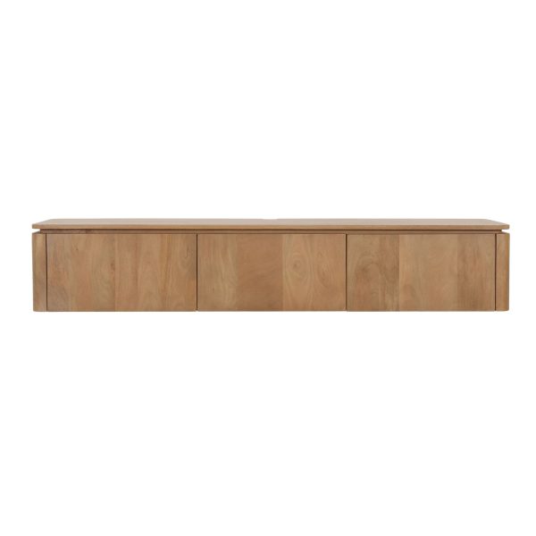 Starfurn Zwevend tv meubel Dallas Naturel Mangohout 165 cm