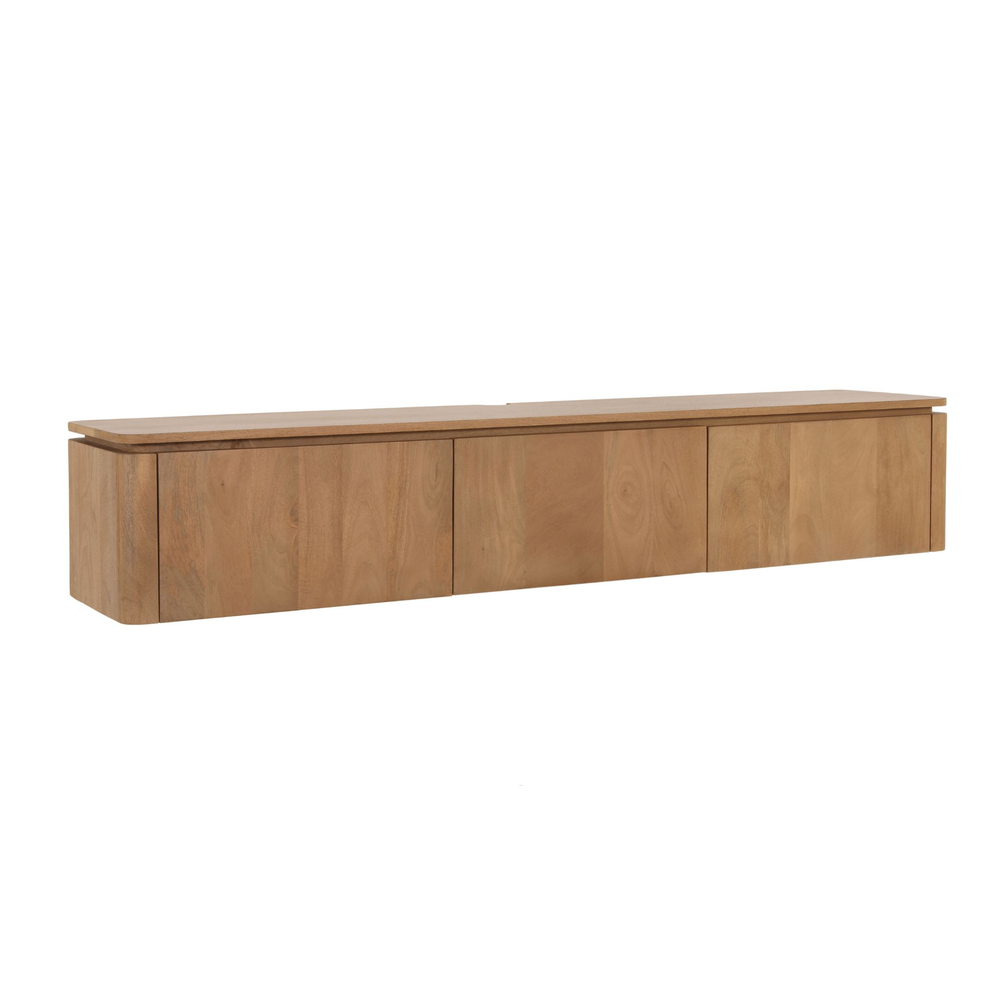Starfurn Zwevend tv meubel Dallas Naturel Mangohout 165 cm