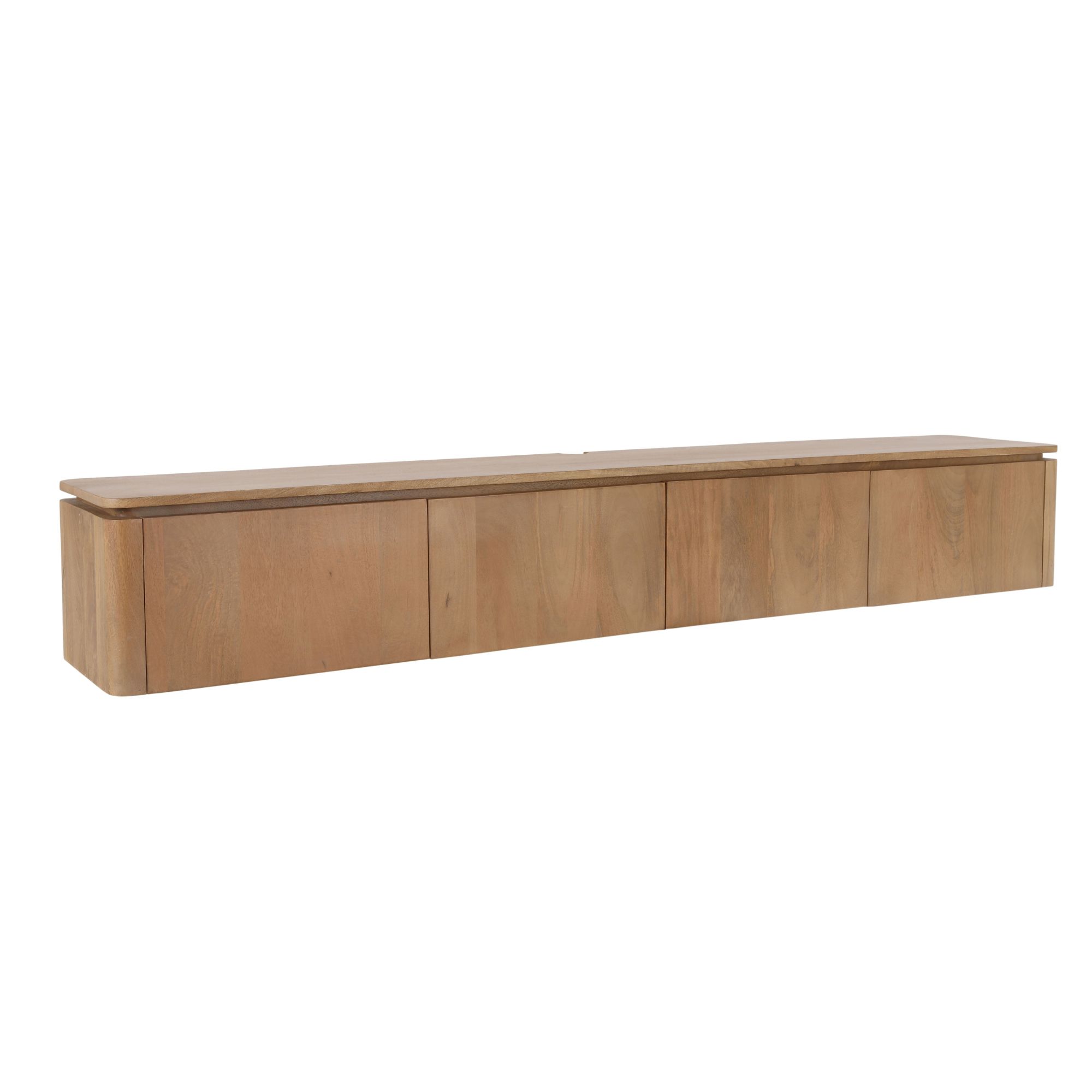 Starfurn Zwevend tv meubel Dallas Naturel Mangohout 165 cm