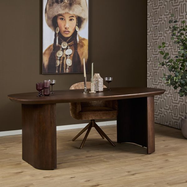Starfurn Eettafel Maré Bruin Mangohout 200 cm