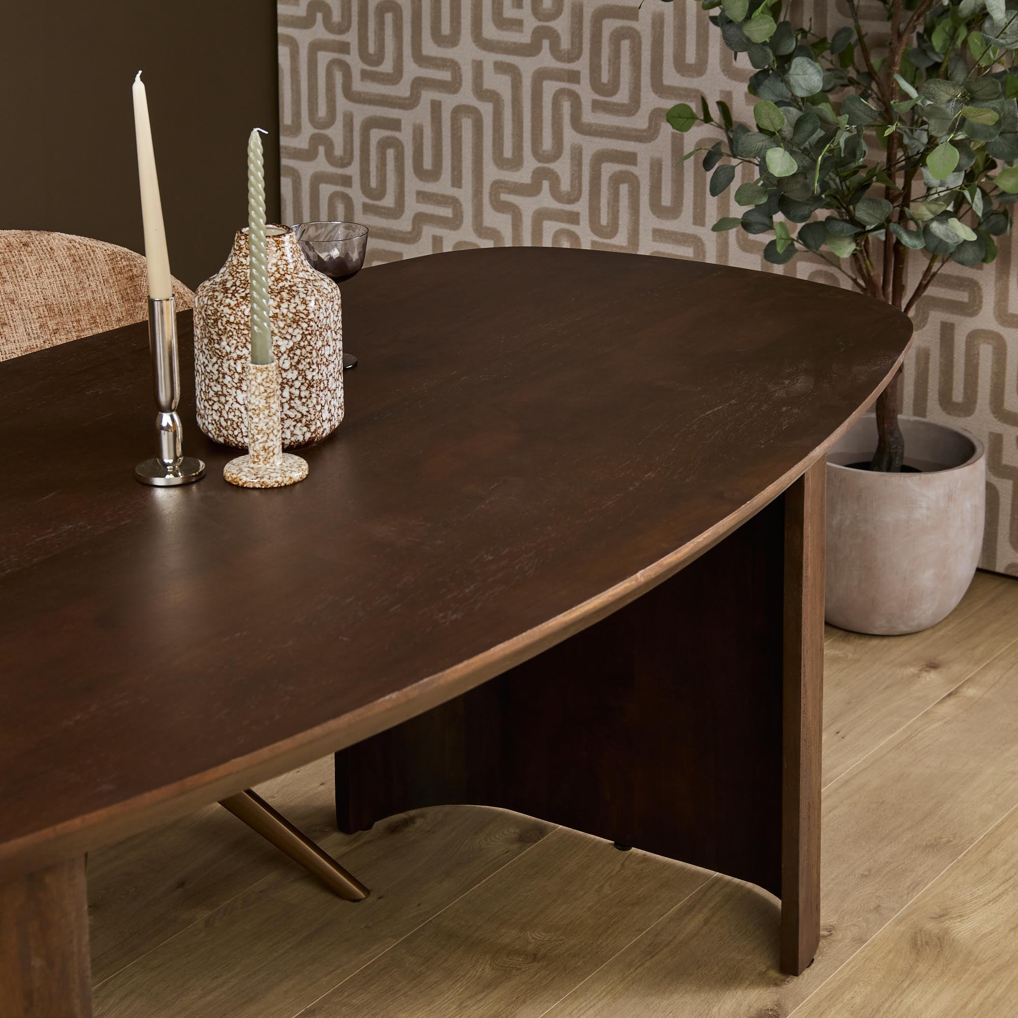 Starfurn Eettafel Maré Bruin Mangohout 200 cm