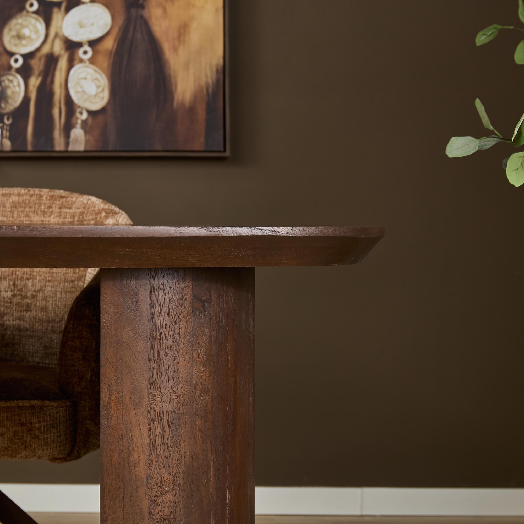 Starfurn Eettafel Maré Bruin Mangohout 200 cm
