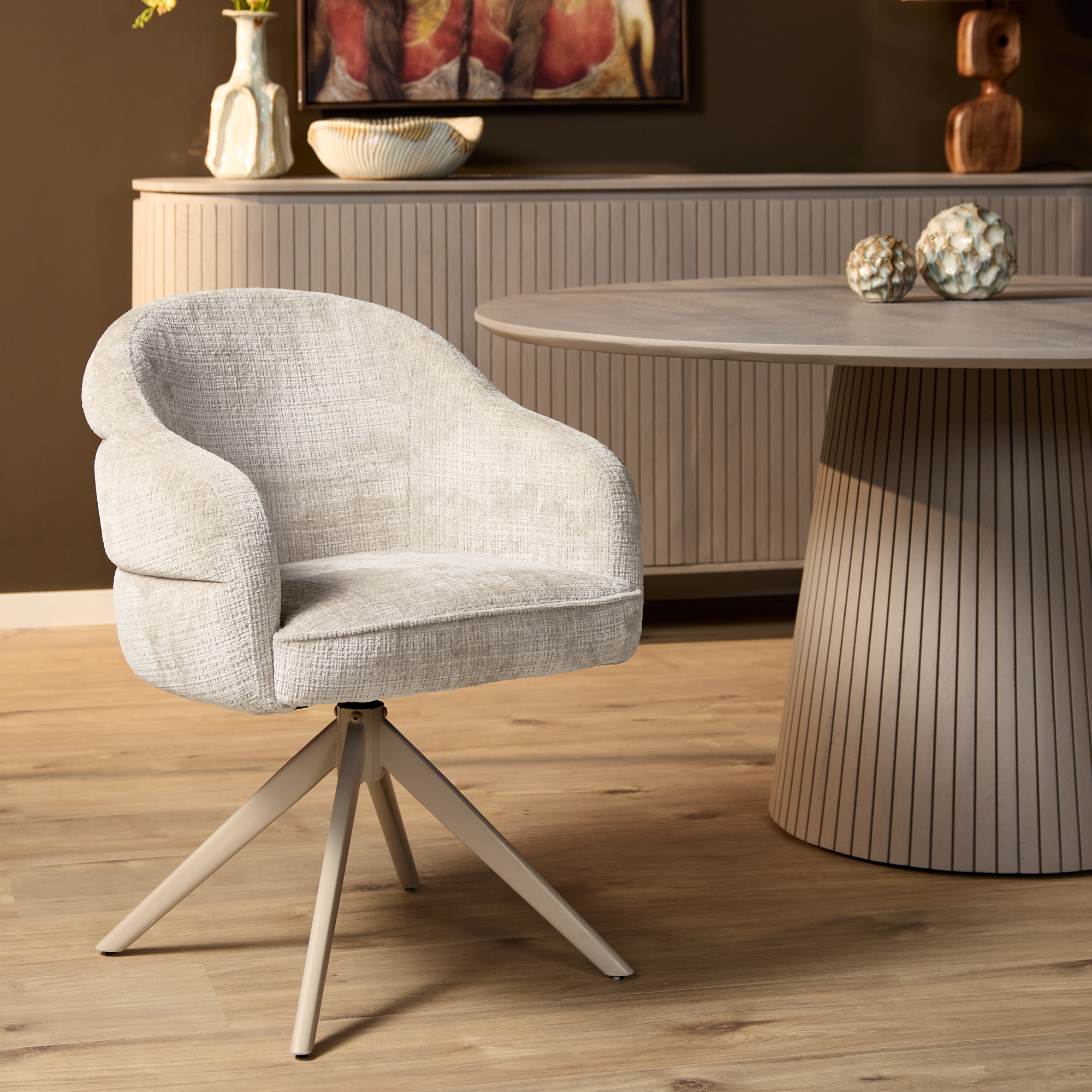 Starfurn Zitting Eetkamerstoel Bella Off-White