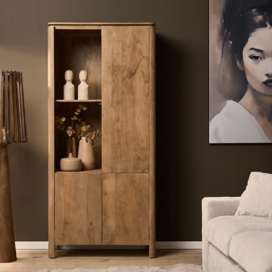 Starfurn Vakkenkast Links Dallas Naturel Mangohout 90 cm