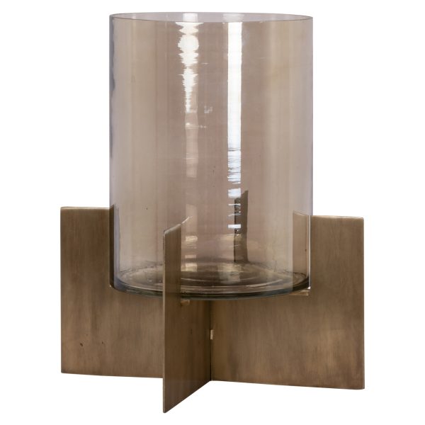 Richmond Interiors Windlicht Resa gold large