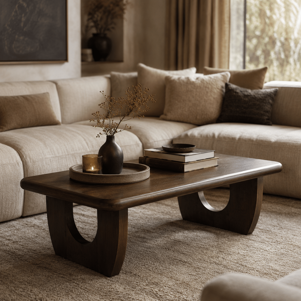 Nijwie MySons Salontafel 130x70x40 cm Mango Brown Walnut - Handai Table Collection