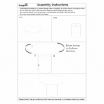 instructies Livingfurn Brix Bottecino Round 120cm
