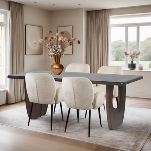 Nijwie MySons Eetkamertafel 200x100x77 cm Mango Brown Walnut - Handai Table Collection
