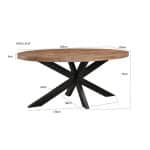 Livingfurn Sturdy Oval 240 cm
