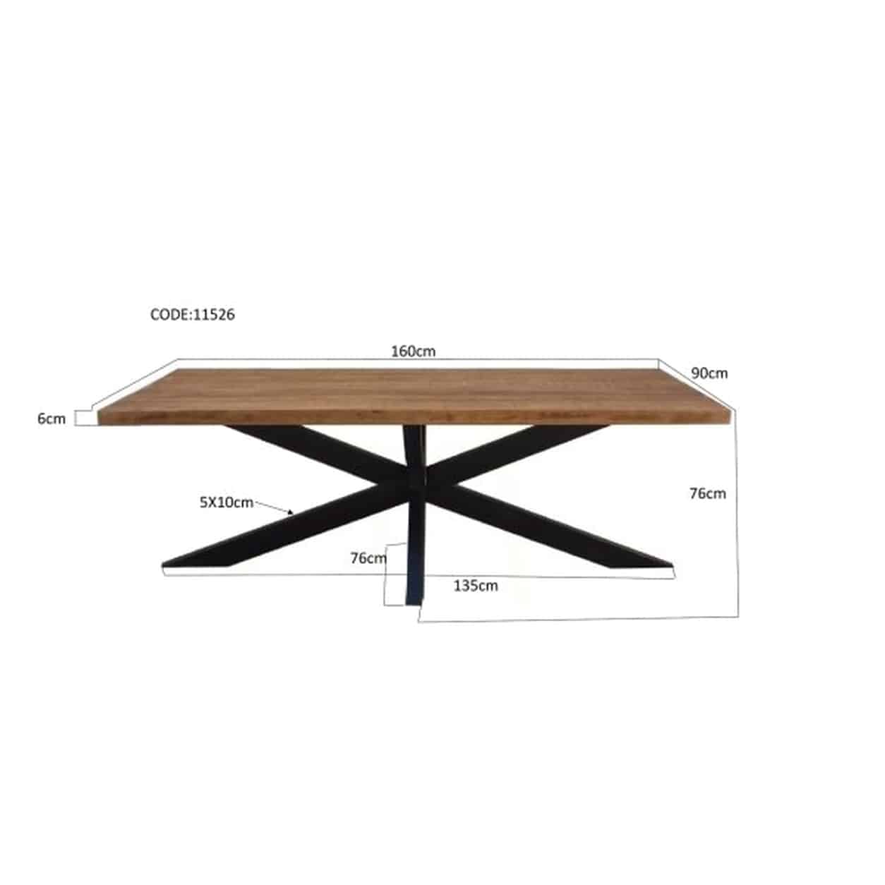 Livingfurn Sturdy Spider 160 cm