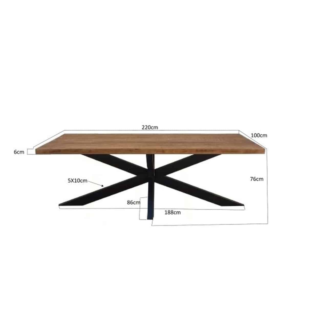 Livingfurn Sturdy Spider 220 cm