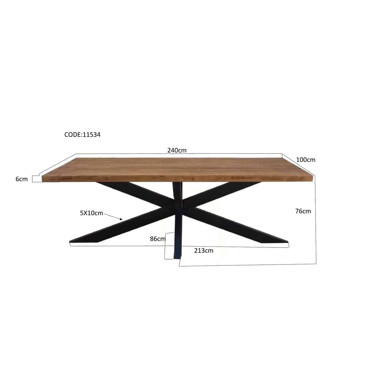 Livingfurn Sturdy Spider 240 cm