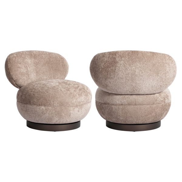 Richmond Interiors Lounge stoel Jace be easy sand swivel fire retardant