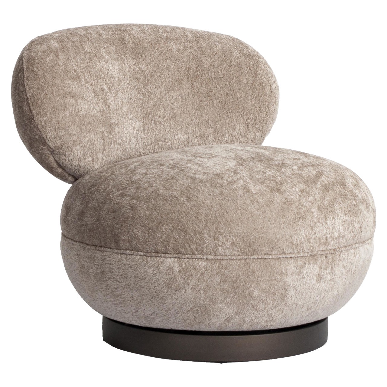 Richmond Interiors Lounge stoel Jace be easy sand swivel fire retardant