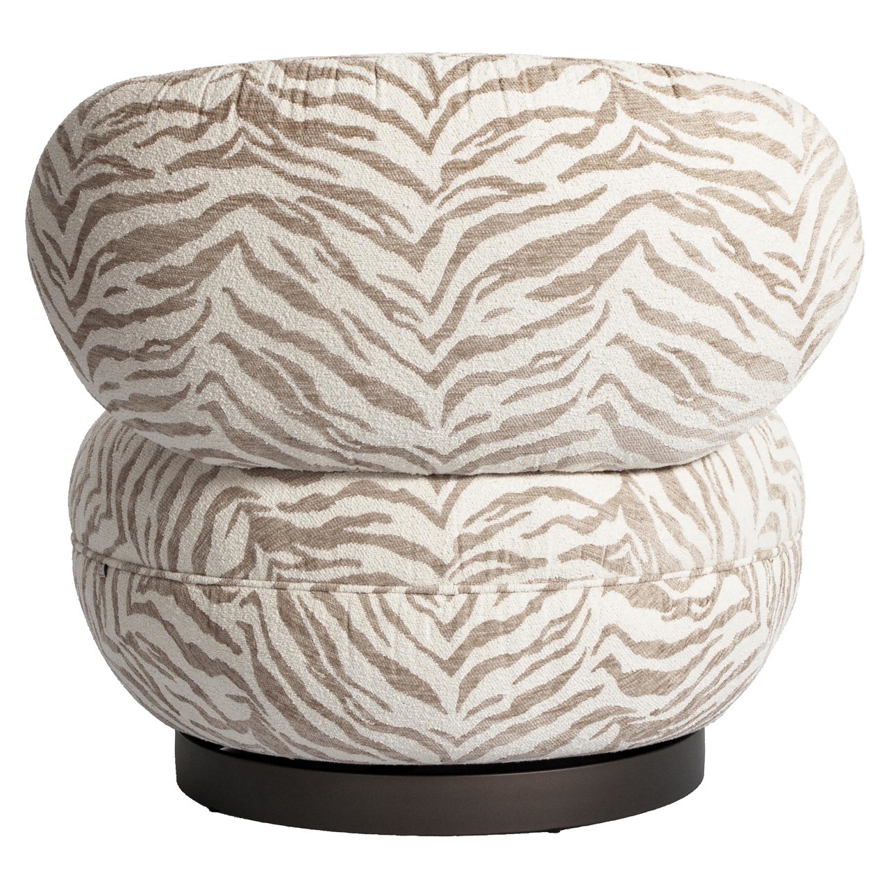 Richmond Interiors Lounge stoel Jace beige tiger swivel