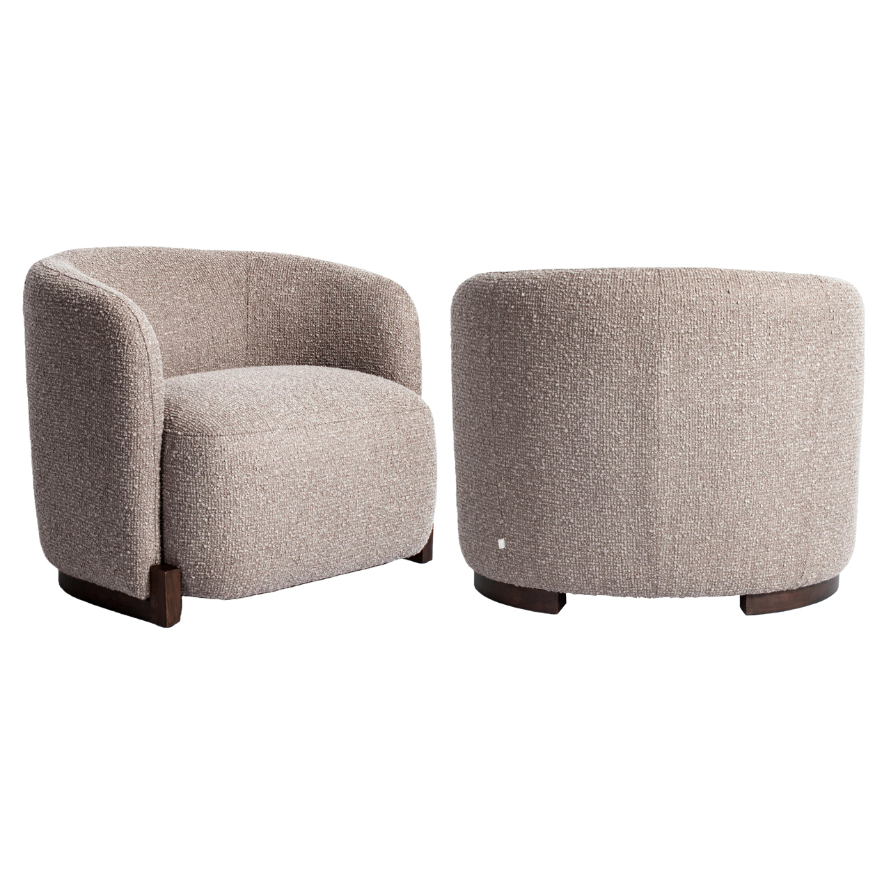 Richmond Interiors Lounge stoel Hannah mocca chunky fire retardant