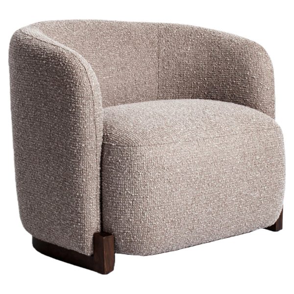 Richmond Interiors Lounge stoel Hannah mocca chunky fire retardant