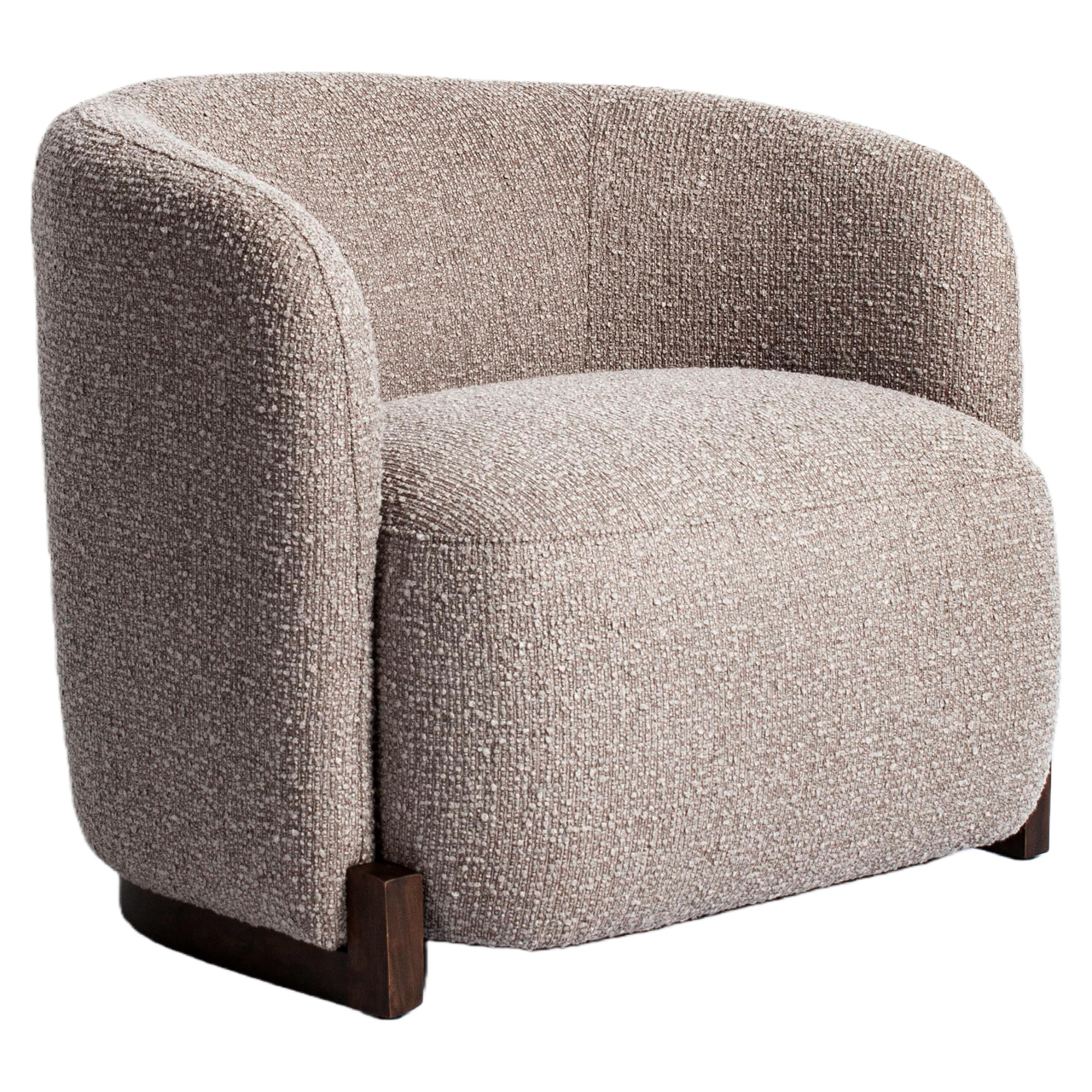 Richmond Interiors Lounge stoel Hannah mocca chunky fire retardant
