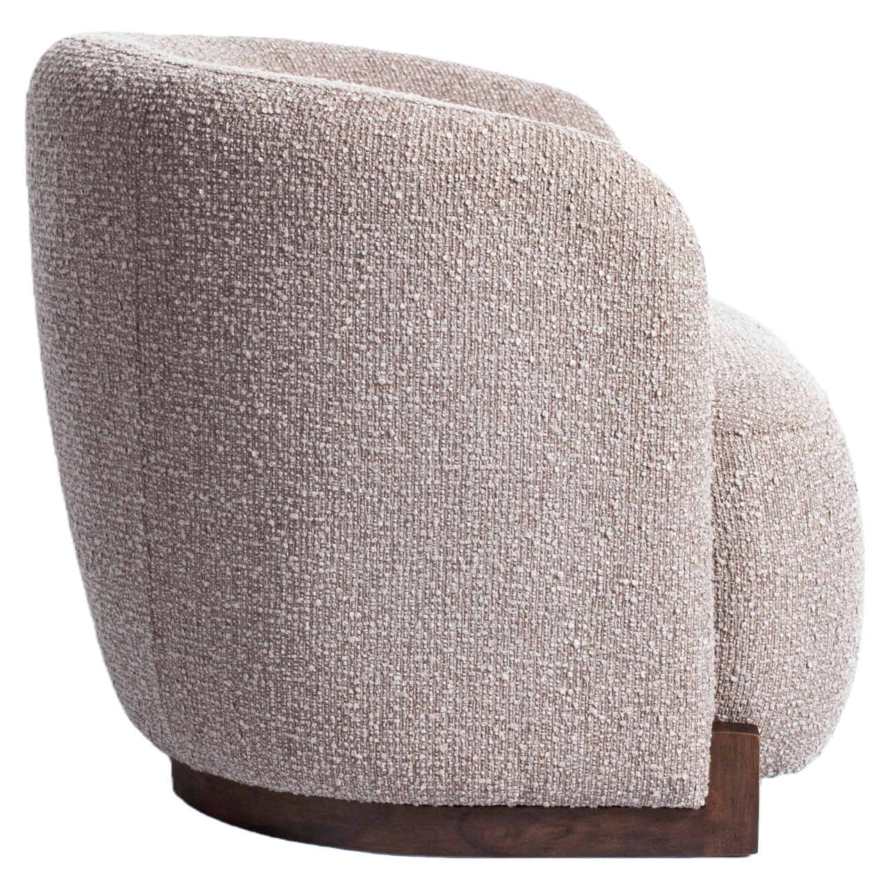 Richmond Interiors Lounge stoel Hannah mocca chunky fire retardant