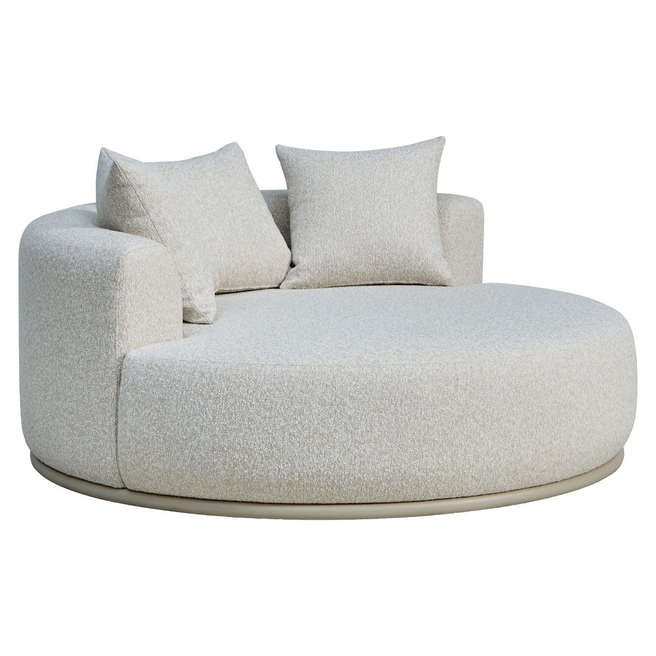 Richmond Interiors Outdoor dagbed Belucci ecru round