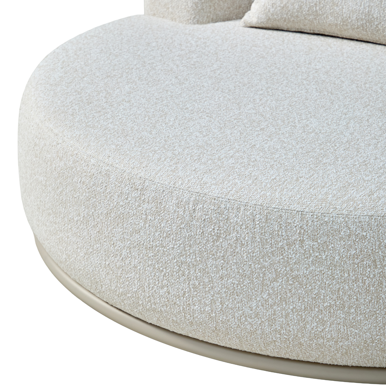 Richmond Interiors Outdoor dagbed Belucci ecru round