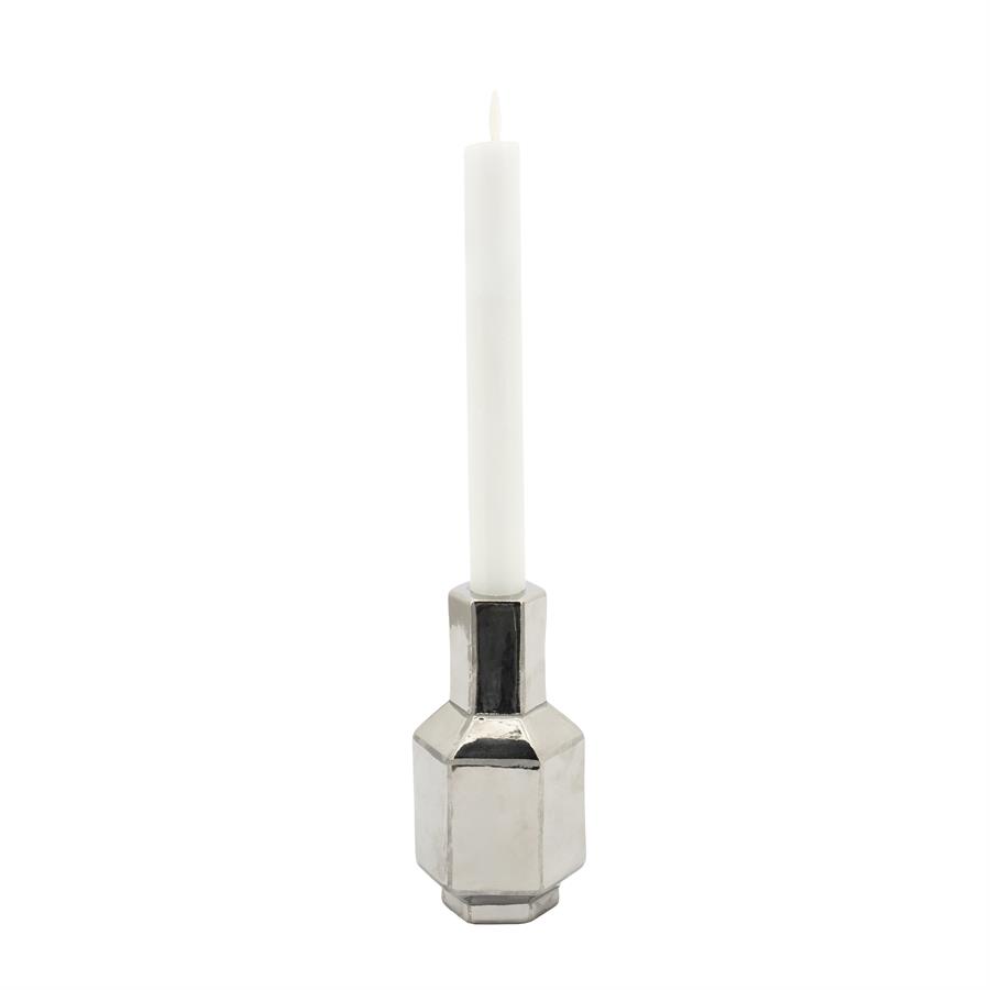 By-Boo Candle holder Axis small - chrome