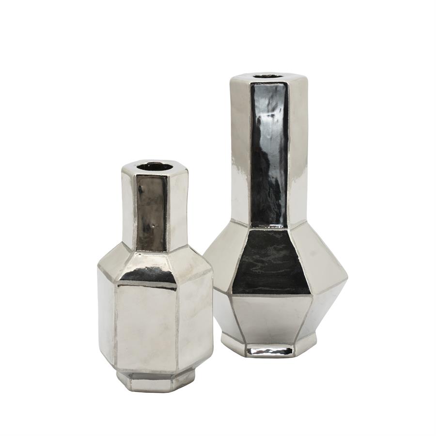 By-Boo Candle holder Axis small - chrome