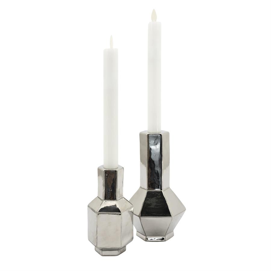 By-Boo Candle holder Axis small - chrome