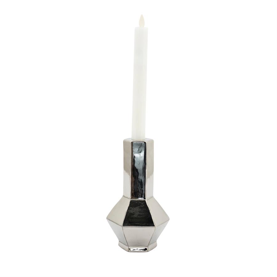 By-Boo Candle holder Axis large - chrome
