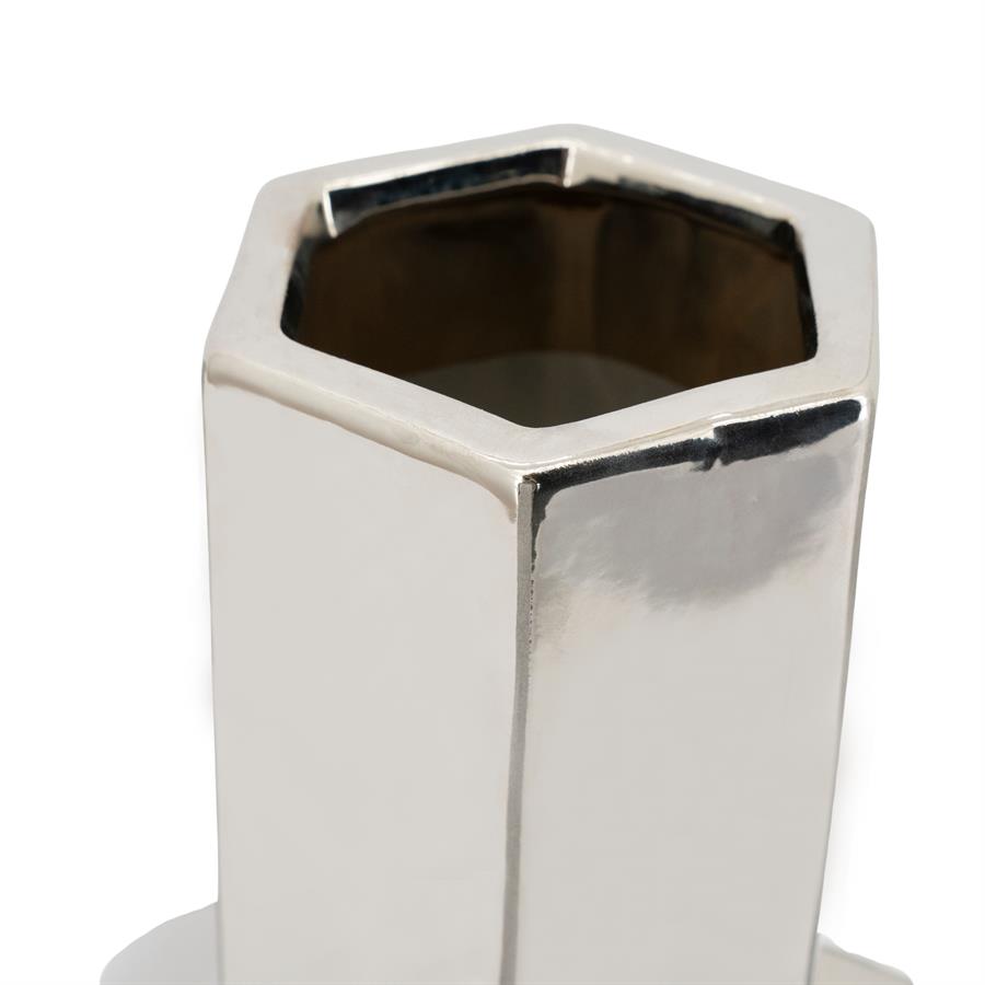 By-Boo Vase Axis small - chorme