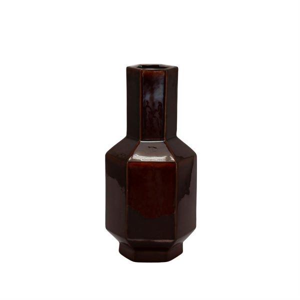 By-Boo Vase Axis small - dark red
