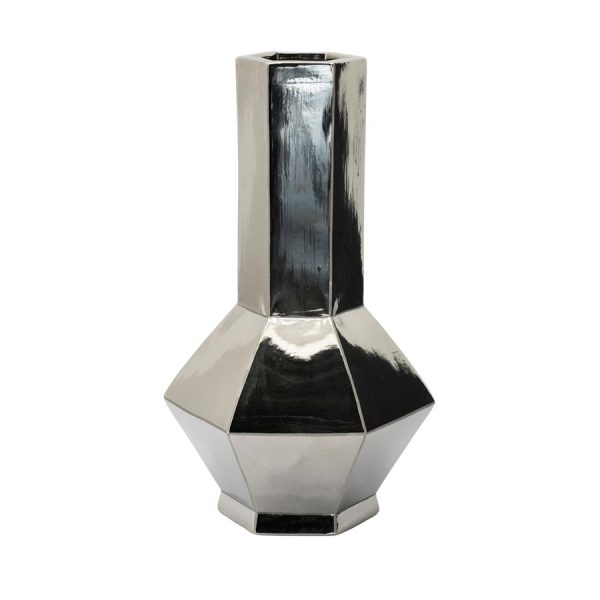 By-Boo Vase Axis large - chorme
