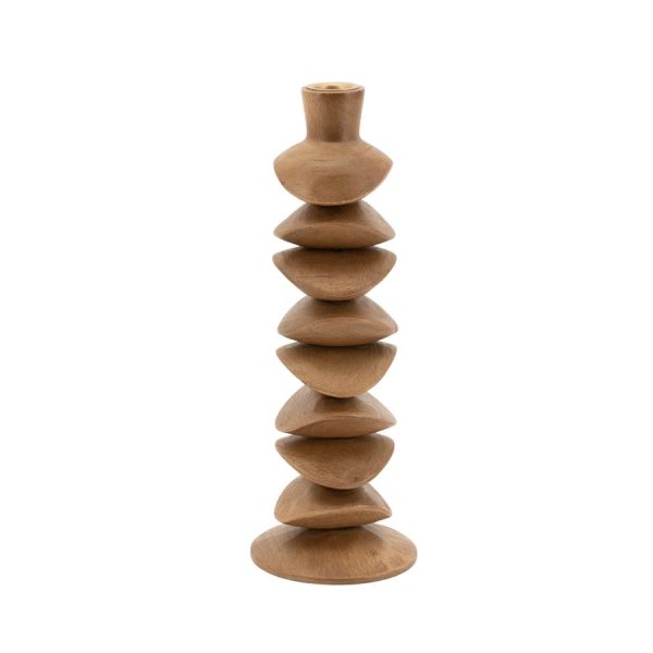 By-Boo Candle holder Kasane small - brown
