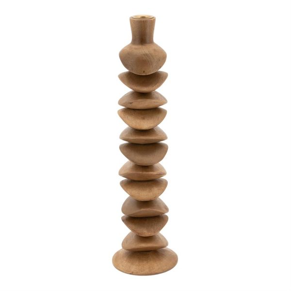 By-Boo Candle holder Kasane large - brown