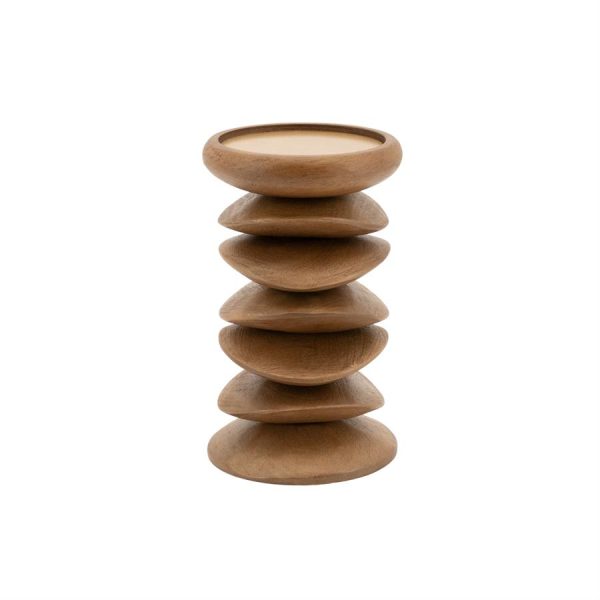 By-Boo Pillar candle holder Kasane - brown