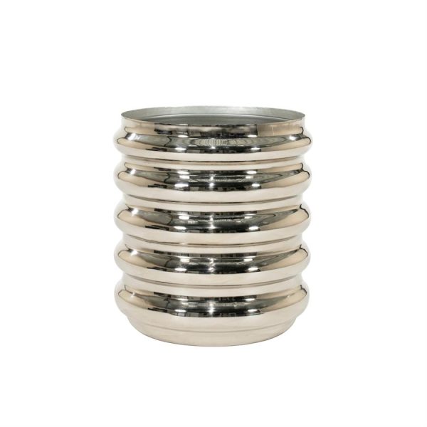 By-Boo bloempot Jardin - chrome