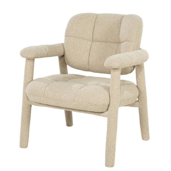 By-Boo Lounge chair Knox - taupe