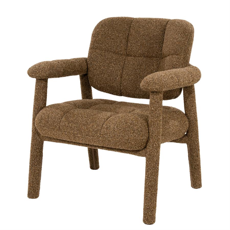 By-Boo Lounge chair Knox - brown