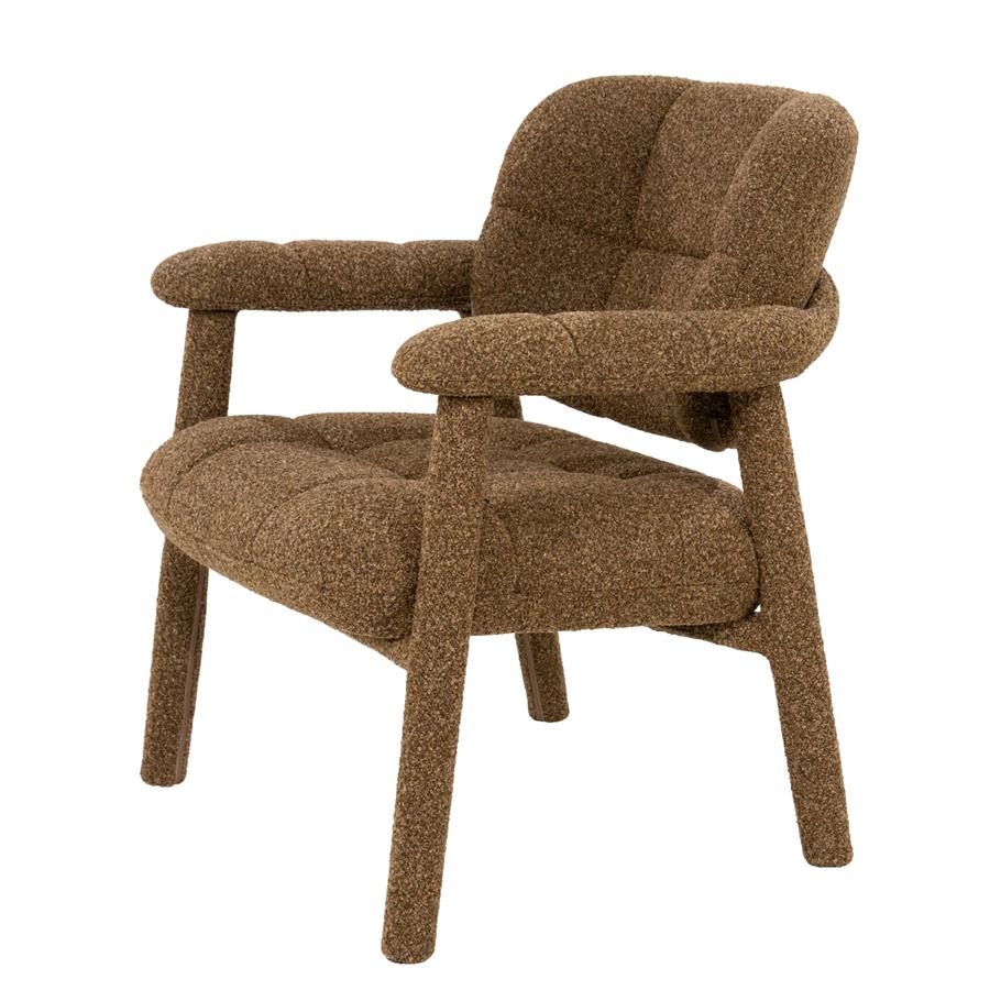 By-Boo Lounge chair Knox - brown