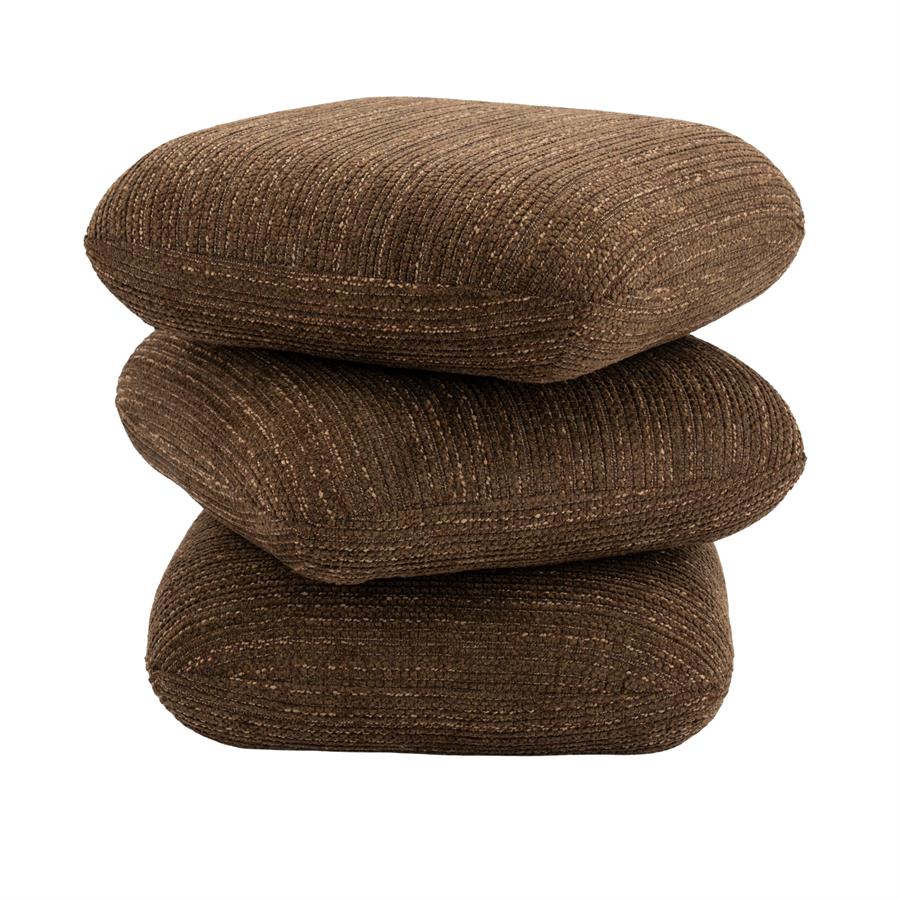 By-Boo poef Pillowscape - Pluto dark brown