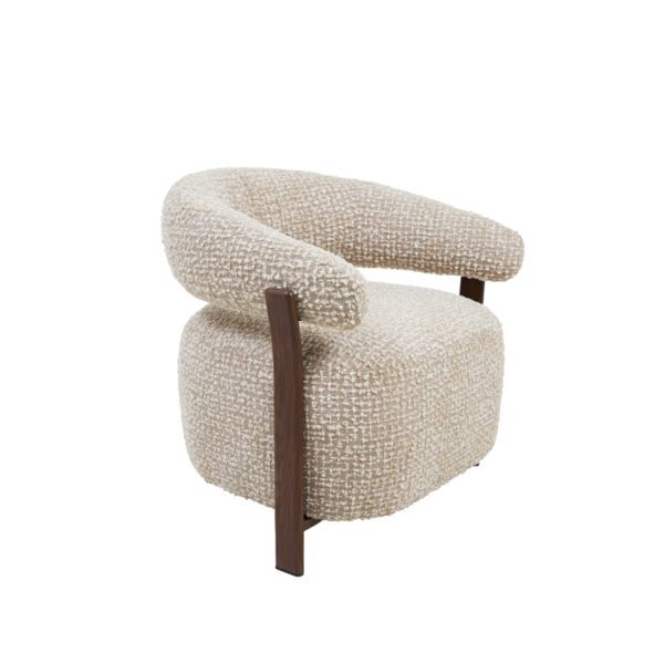 Light & Living Stoel 66x66x68,5 cm CHARNY beige-crème+bruin