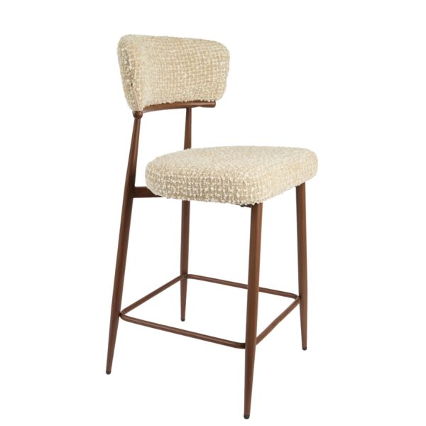 Light & Living Barkruk 50x50x97 cm BARRY beige-crème+bruin