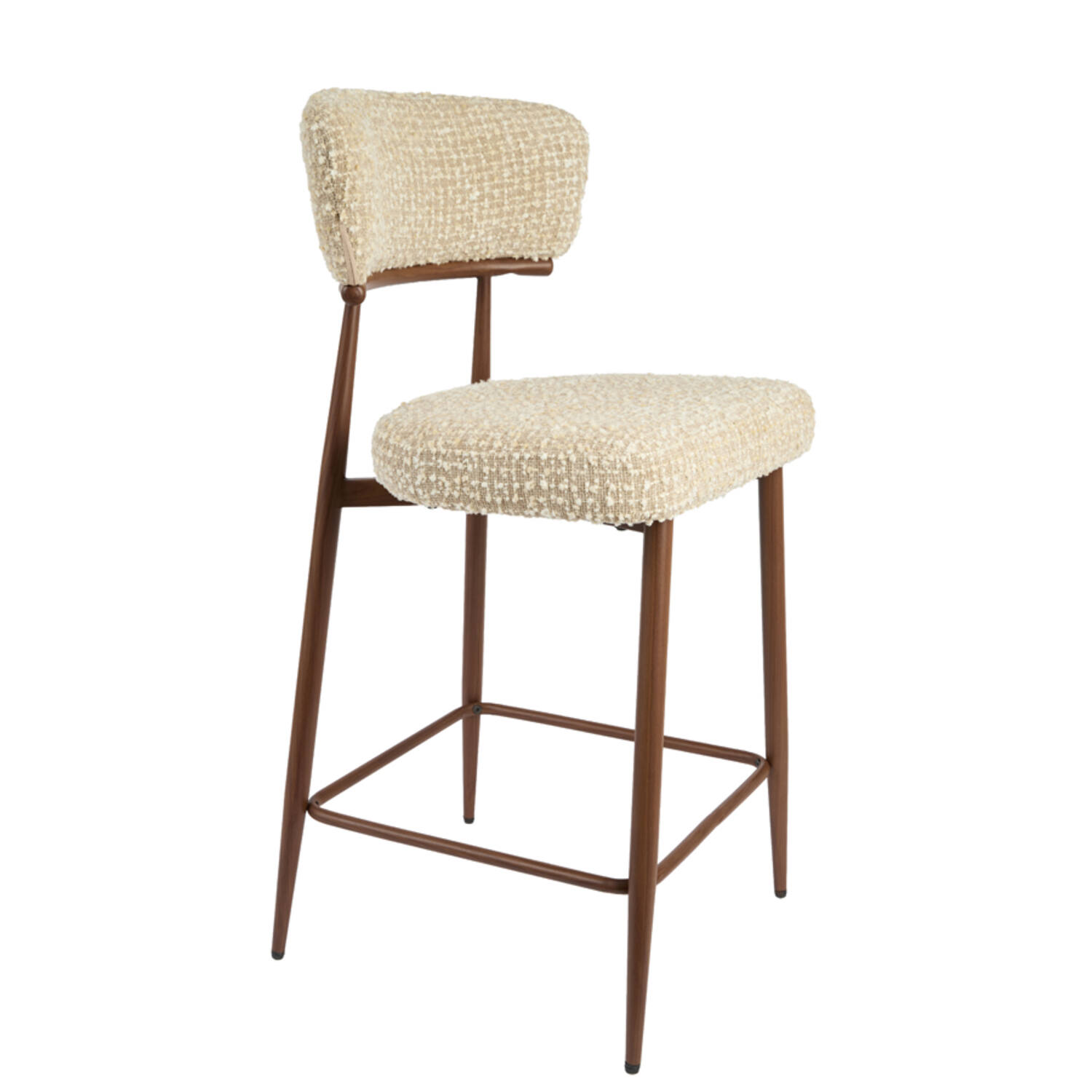 Light & Living Barkruk 50x50x97 cm BARRY beige-crème+bruin