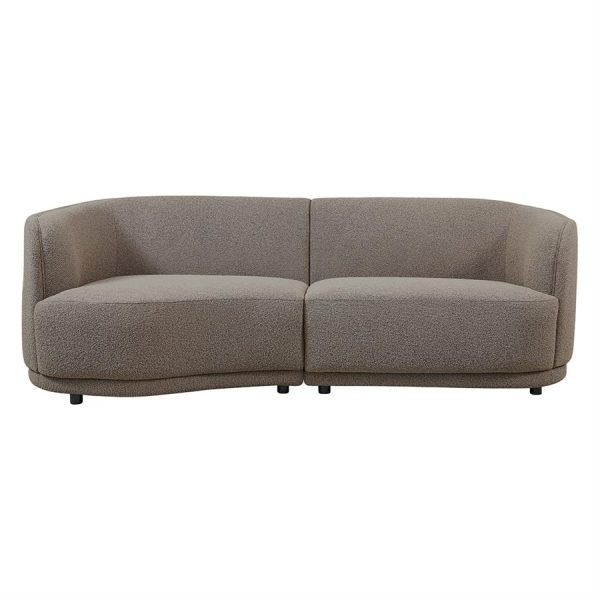 Tower Living Leicester Sofa 240 round left - Copenhagen 903 Taupe