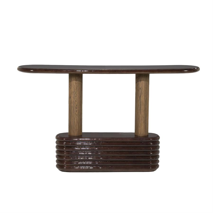Eleonora Sidetable Kyan - roodbruin