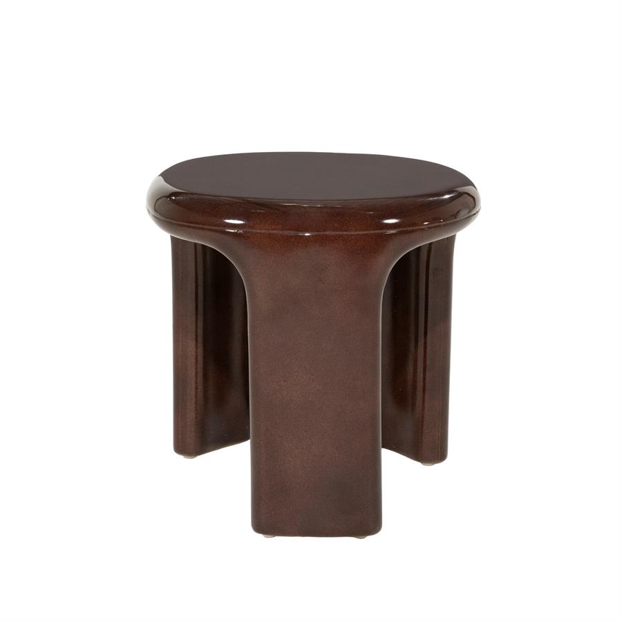 Eleonora Bijzettafel Kane - roodbruin