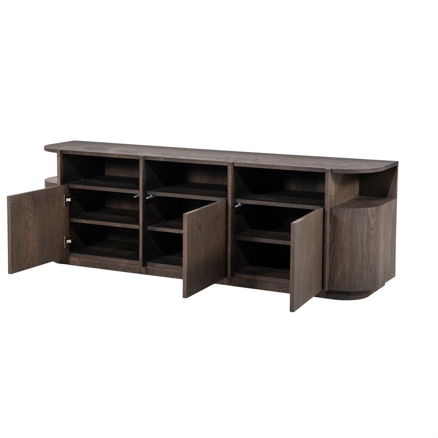 Eleonora TV meubel Oslo 182 cm - donkerbruin