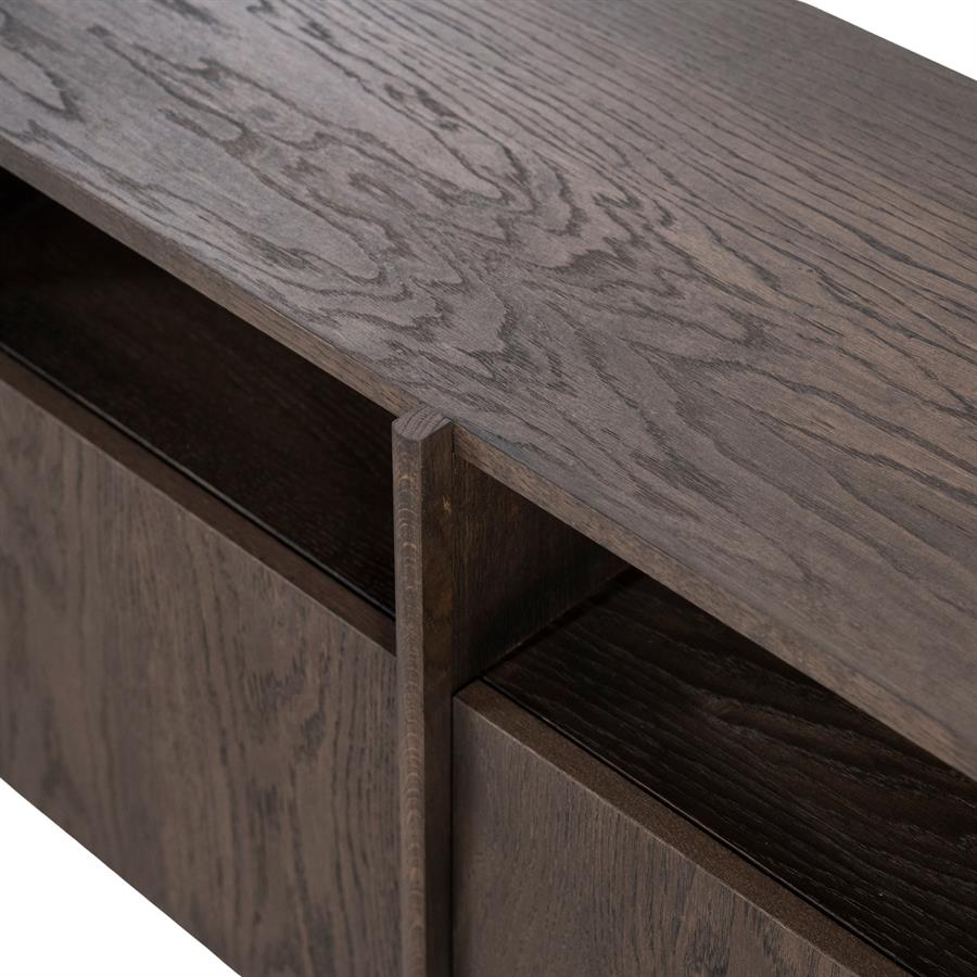 Eleonora TV meubel Oslo 182 cm - donkerbruin